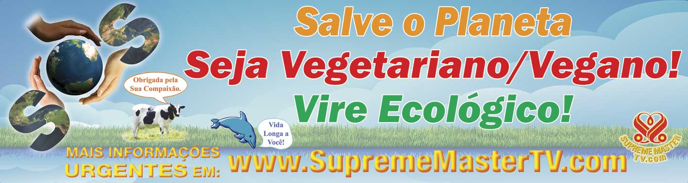 Salve o Planeta | Seja Vegetariano/Vegano! | Vire Ecológico! | Para mais informações urgentes: SupremeMasterTV.com | Vaca: “Obrigada por Sua Compaixão” | Golfinho: “Vida Longa a Você!”